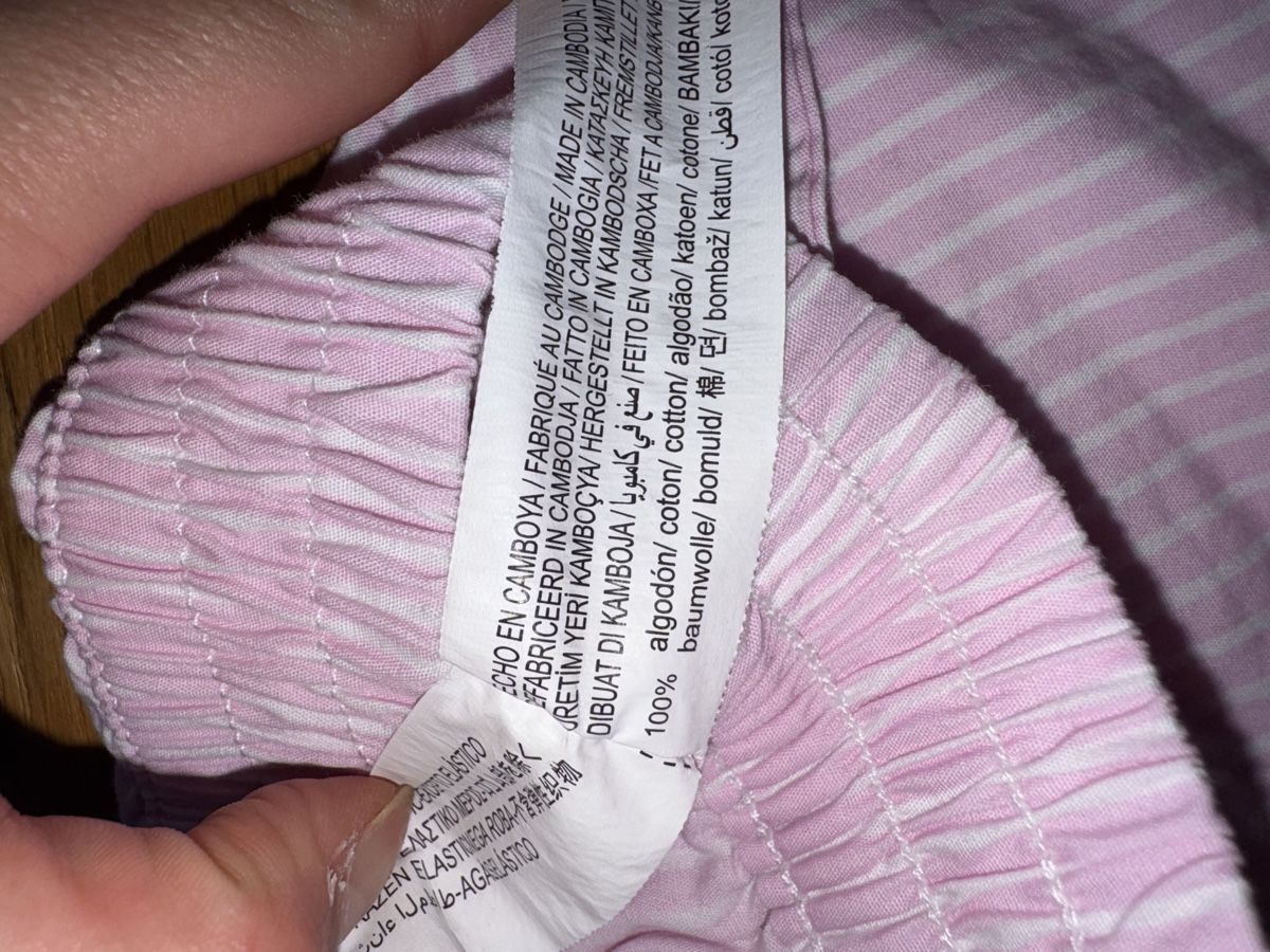 Stradivarius Pantaloni: Gestreifte Shorts pink – Usato da Schaan venduto da kri_tsw8 1