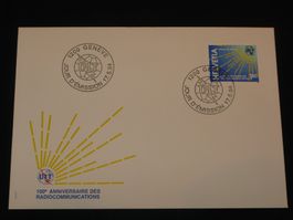 UIT 100-Jahre Verbindungen 1994 FDC Nr. 15