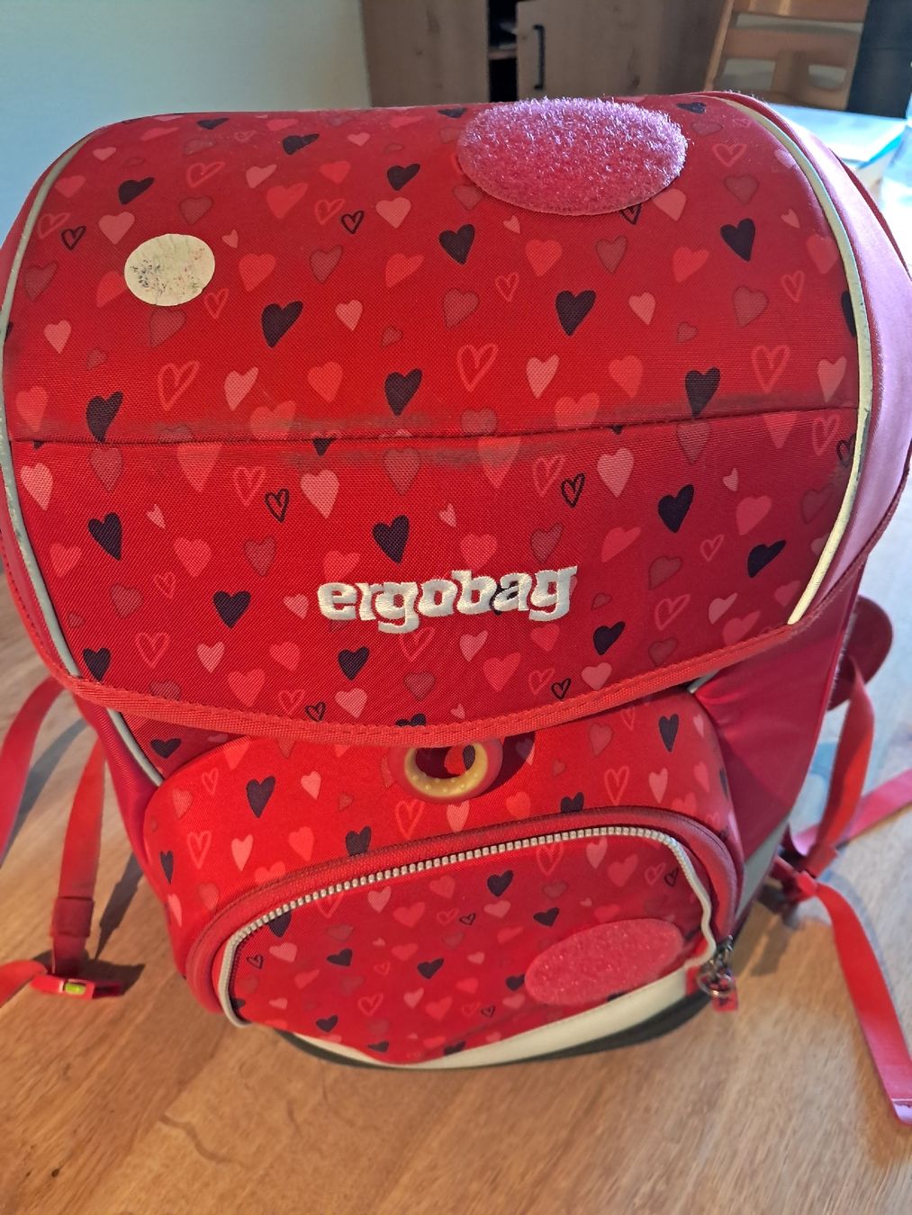 Kindertaschen: Ergobag Schulrucksack mit Turnbeutel und Kletties  – Gebraucht aus Signau von 87sue