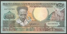 SURINAME - 250 GULDEN 1988 - 09.JANUAR - UNZIRKULIERT