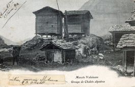Wallis   VS  -  alte Stadel      um  1 9 0 2