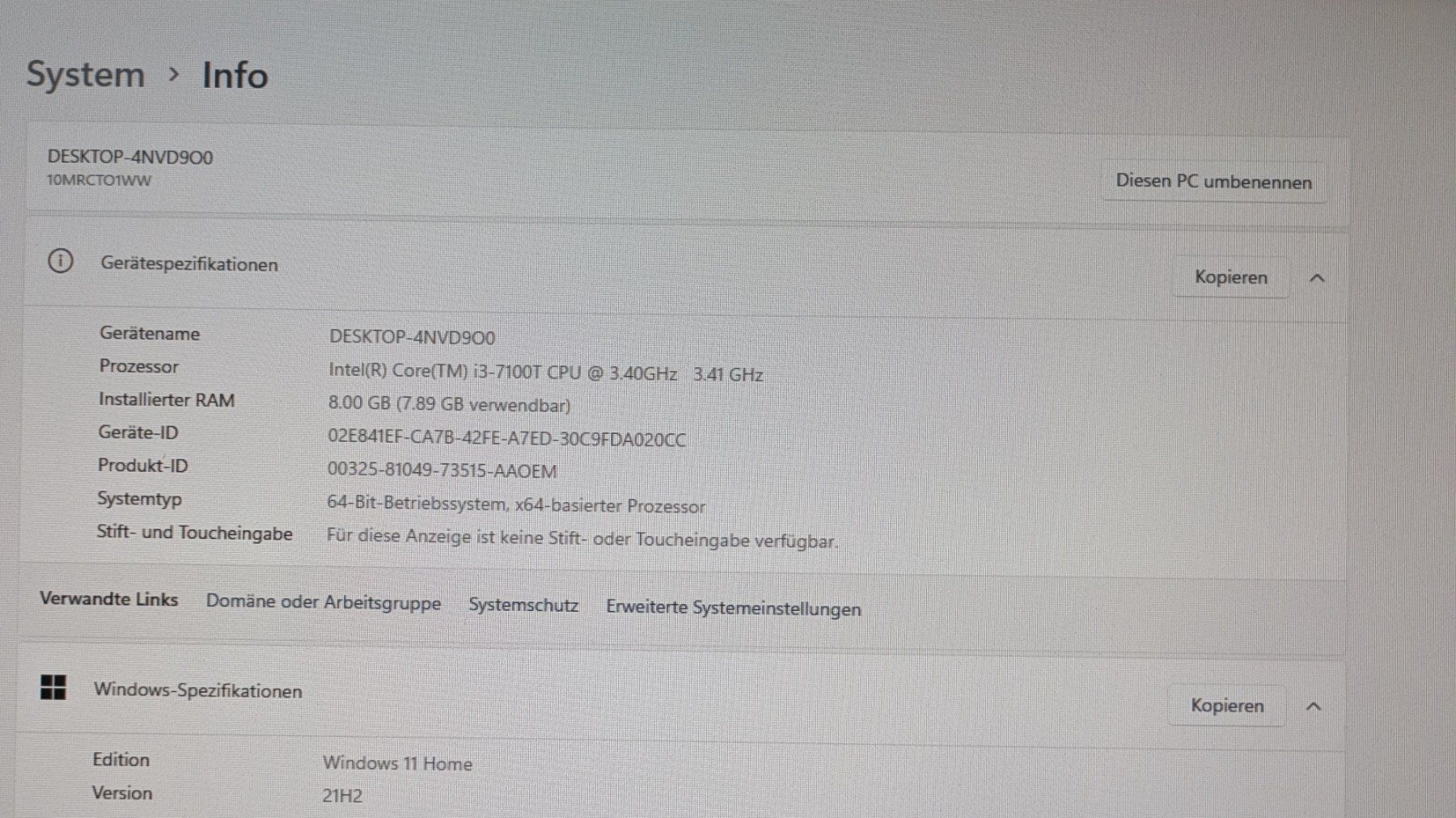 Lenovo PCs: Lenovo ThinkCentre M710q Tiny – D'occasion à Gossau SG par kognit 1