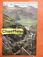 1911 Gotthardstrasse , Schöllenen. Blick auf Andermatt.