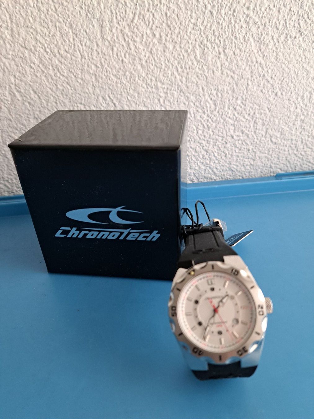Chronotech Uhren: Chronotech Uhr, Schwarz/Silber, Neu mit Etikett – Neu (gemäss Beschreibung) aus Oberburg von portzi1 2