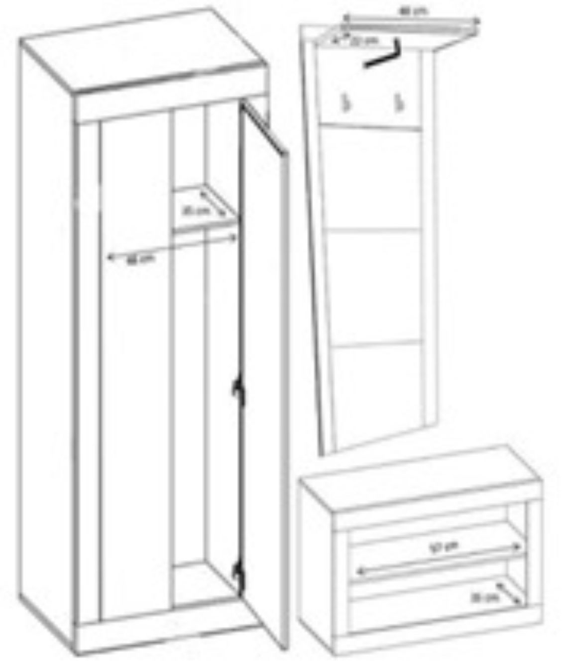 Guardaroba: Garderobe Eiche Weiss – Usato da Winterthur venduto da sur_zp7s 2