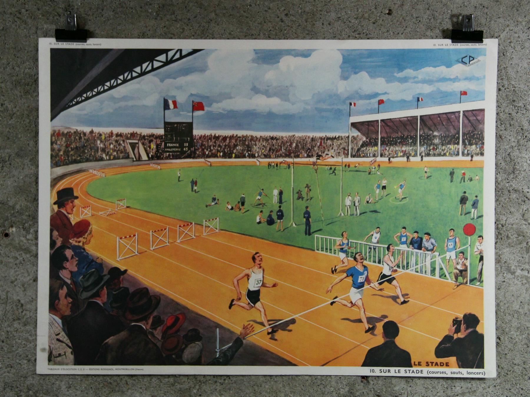 Poster & Bilder: doppel Schulwandbild "au Zoo, le stade" – Gebraucht aus Birrwil von brandschatz_birrwil 1