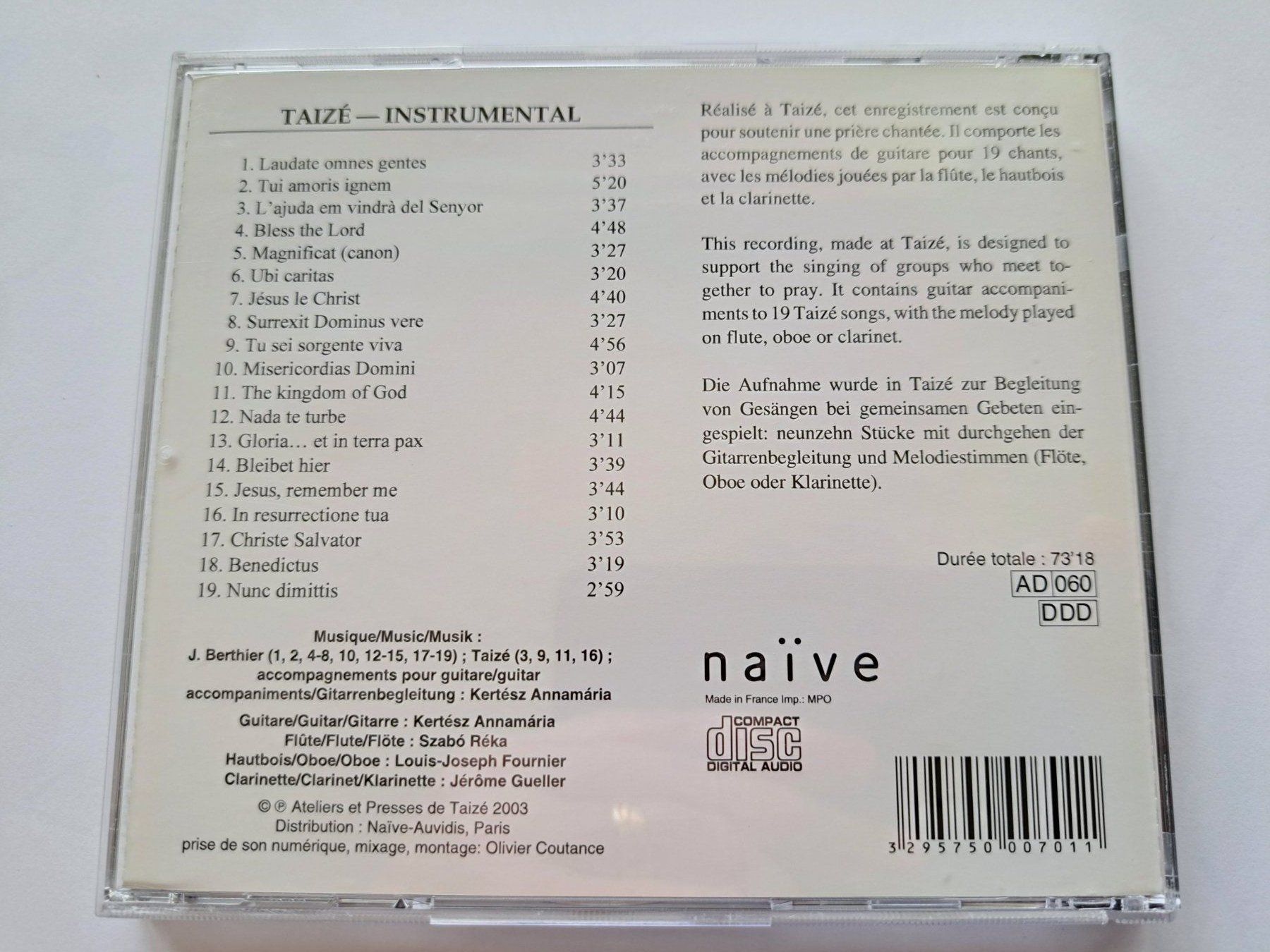 CD: CD Taizé - Instrumental  – Usato da Pully venduto da bro_n52j 1