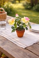 Künstliche Blumen im Topf Deko Pflanze 16cm