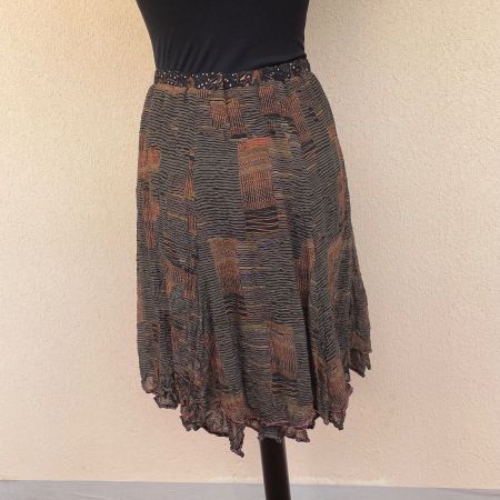 Magnifique jupe en crêpe de viscose Nile, taille XS