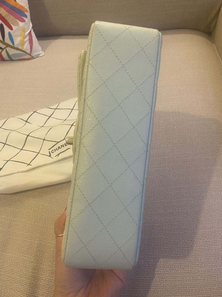Chanel Sacs femmes: Chanel Classic Small Flap Bag in Mint Green – D'occasion à Mies par nic_yk5d 5