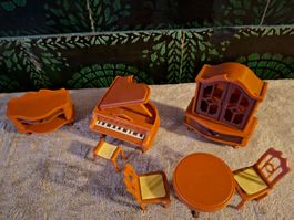7-teilige Vintage Möbeli von Jean. W. Germany für Puppenhaus