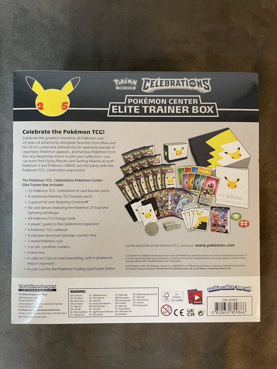 Pokémon Cartes à collectionner: Pokemon Center Celebrations ETB EN – Neuf avec emballage d'origine à Niederönz par Panino5 1