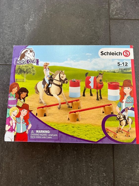 SCHLEICH Horse Club Western-Reitset – Mit Hannah, Pferd & Fässern Für Kinder Ab 5