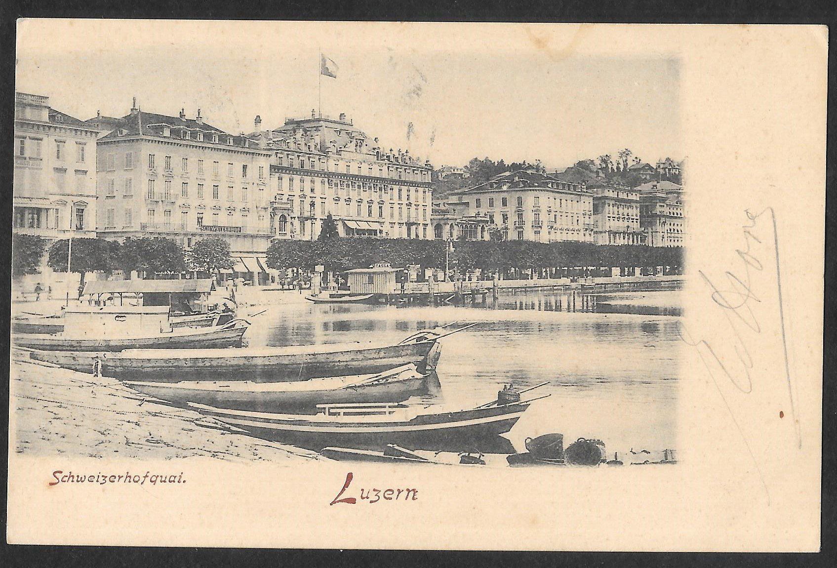 Cartoline postali: Luzern Schweizerhofquai – Usato da Olten venduto da clotaldi