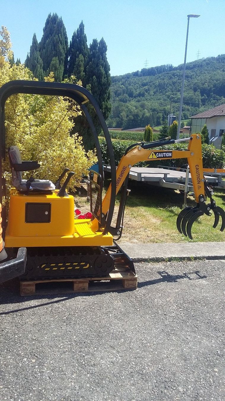 Escavatori: Bagger mit Greifer / Holzgreifer Kinderbagger mit Holzzange – Nuovo (secondo la descrizione) da Dulliken venduto da classiclerchdulliken 1