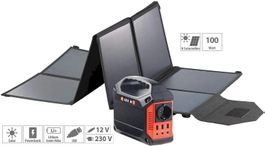 revolt Powerbank 155Wh mit Solarpanel