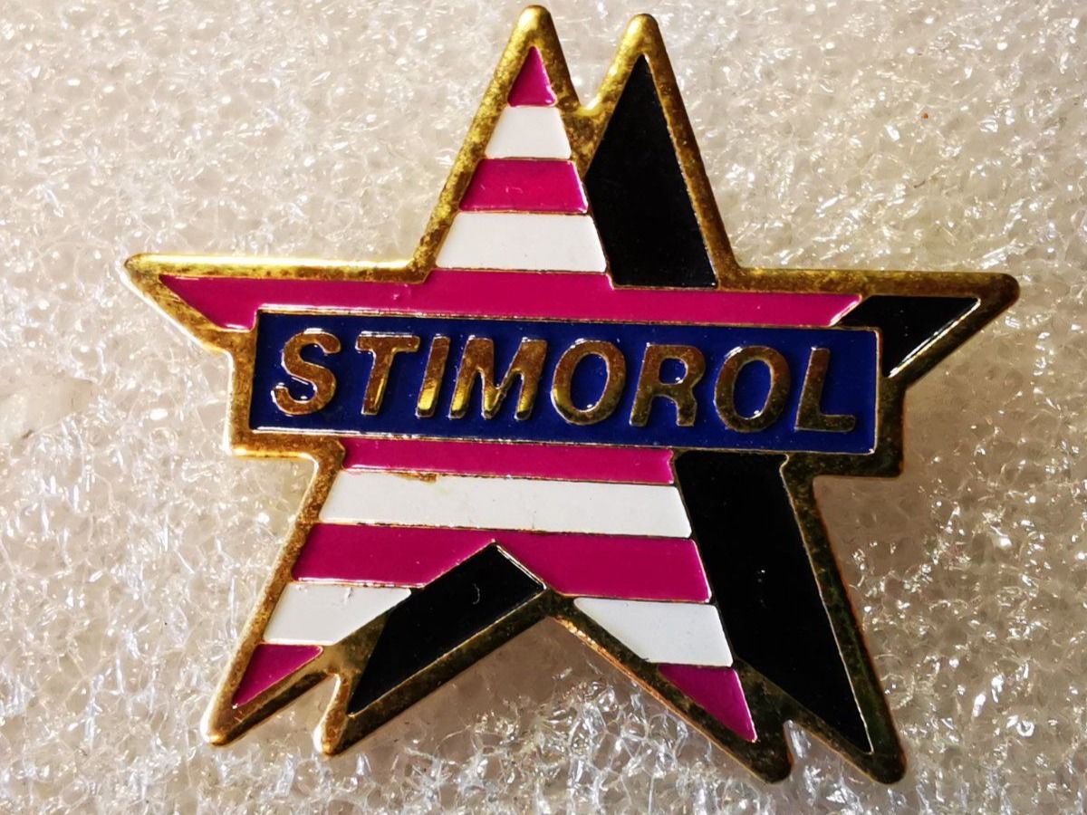Placchette & Badge: Ansteckpin 1: Stimorol – Usato da Oppligen venduto da Pin-Fall-Shop