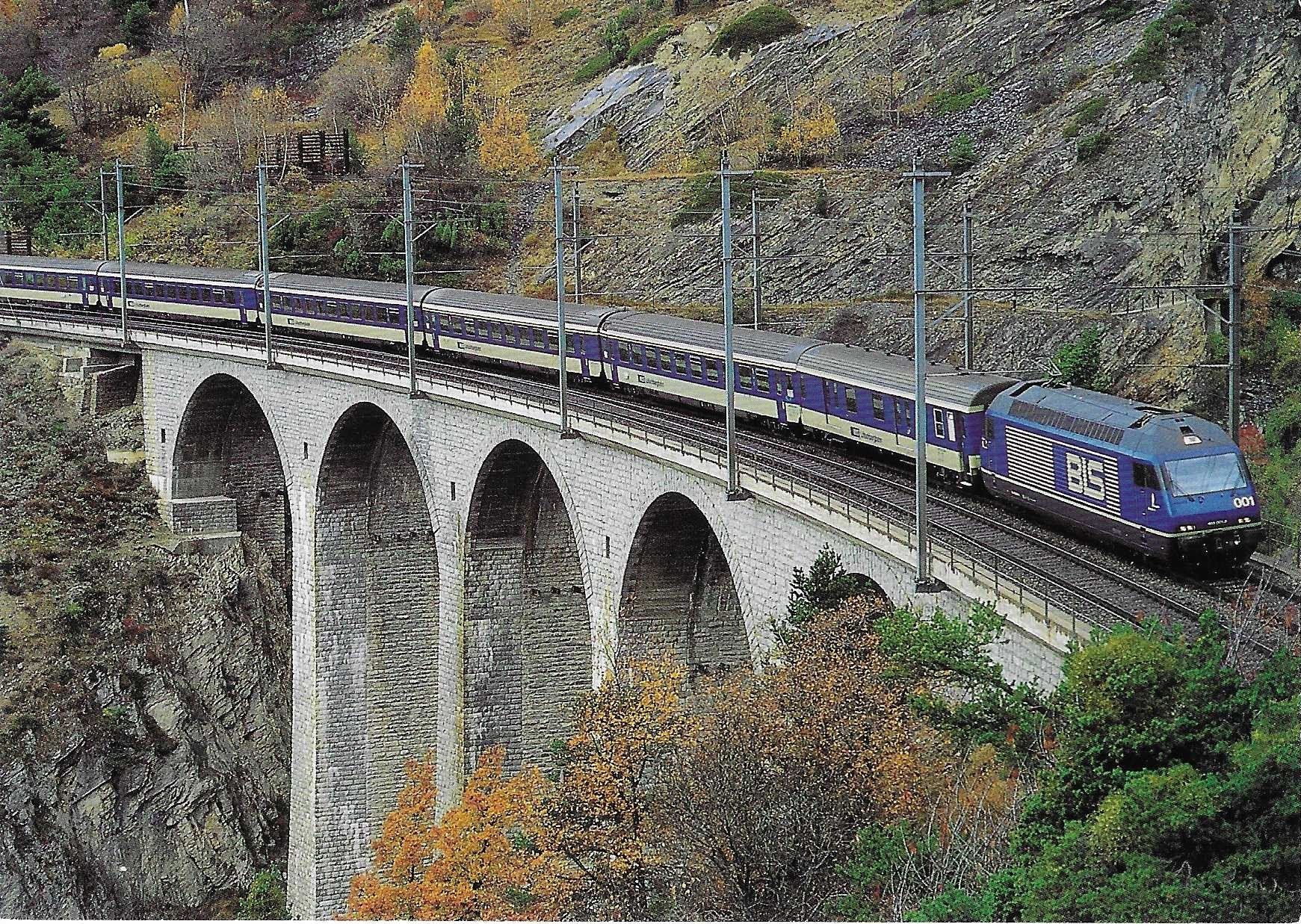 Cartoline postali: BLS Lötschbergbahn Luogelkinviadukt – Nuovo (secondo la descrizione) da Rothrist venduto da Stranglehold