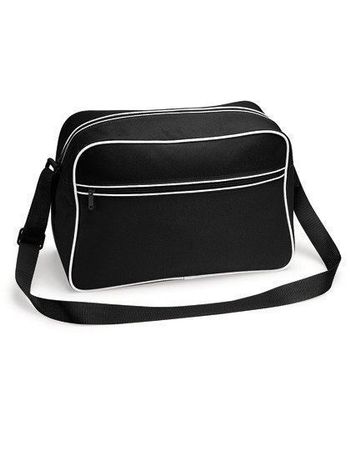 Retro Shoulder Bag, schwarz/weiss, fabrikneu
