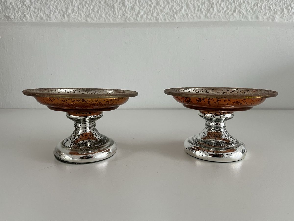Tutte le decorazioni: 2 Standfuss-Schälchen aus Glas – Usato da Wetzikon ZH venduto da seli03