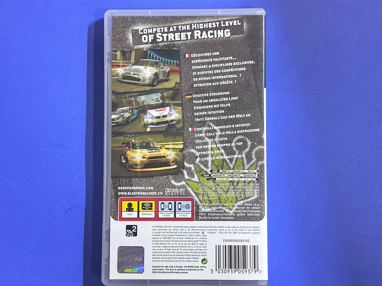 Sony Giochi: Need for Speed: ProStreet per PlayStation Portable – Usato da Giubiasco venduto da LorisVale 1