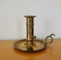 Alter Kerzenhalter Messing Höhe verstellbar