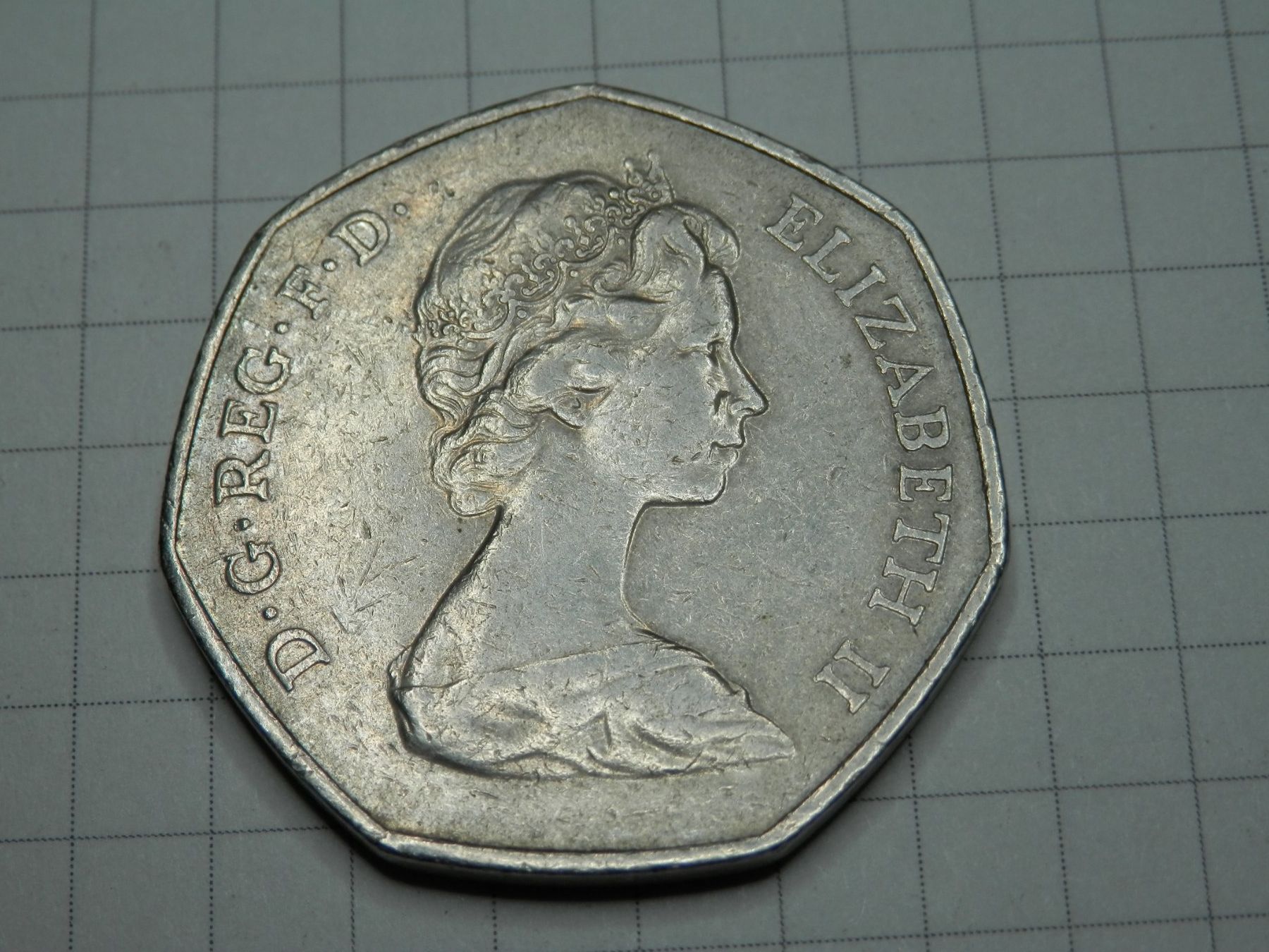 Tutti le monete: Großbritannien 50 Pence, 1973 – Usato da Weiach venduto da weiach81 1