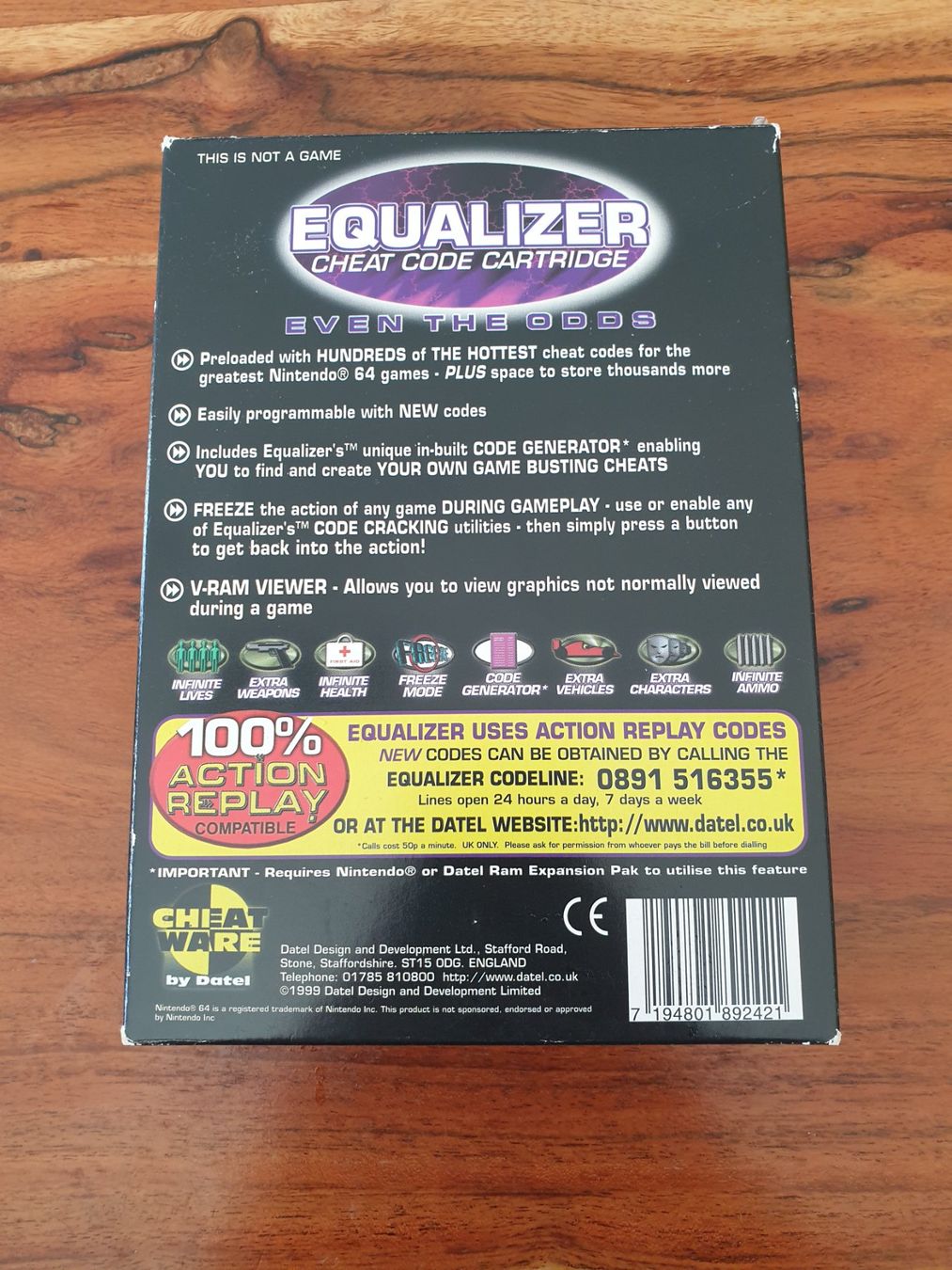 Spiele: Nintendo N64 Equalizer Cheat Code Cartridge PAL – Gebraucht aus Rain von Rou_z26r 1