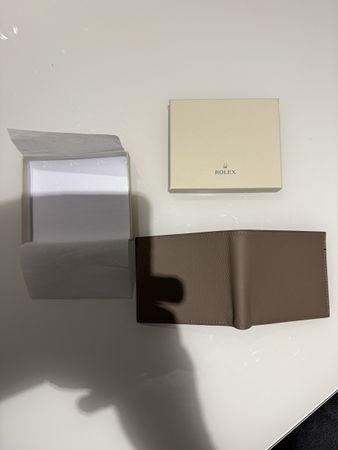 Original Rolex Leder Portemonnaie/ Cardholder