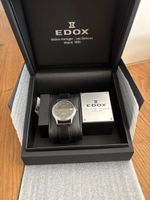 EDOX Automatik Uhr läuft Lederarmband 19cm