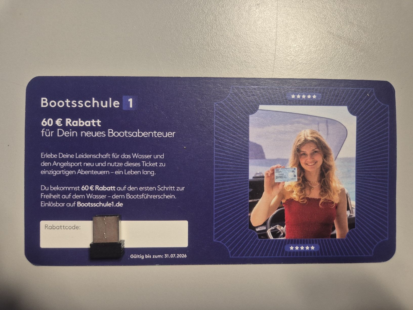 Buoni: Gutschein für Bootsschule – Nuovo e nell'imballaggio originale da Wettingen venduto da Krambambooli