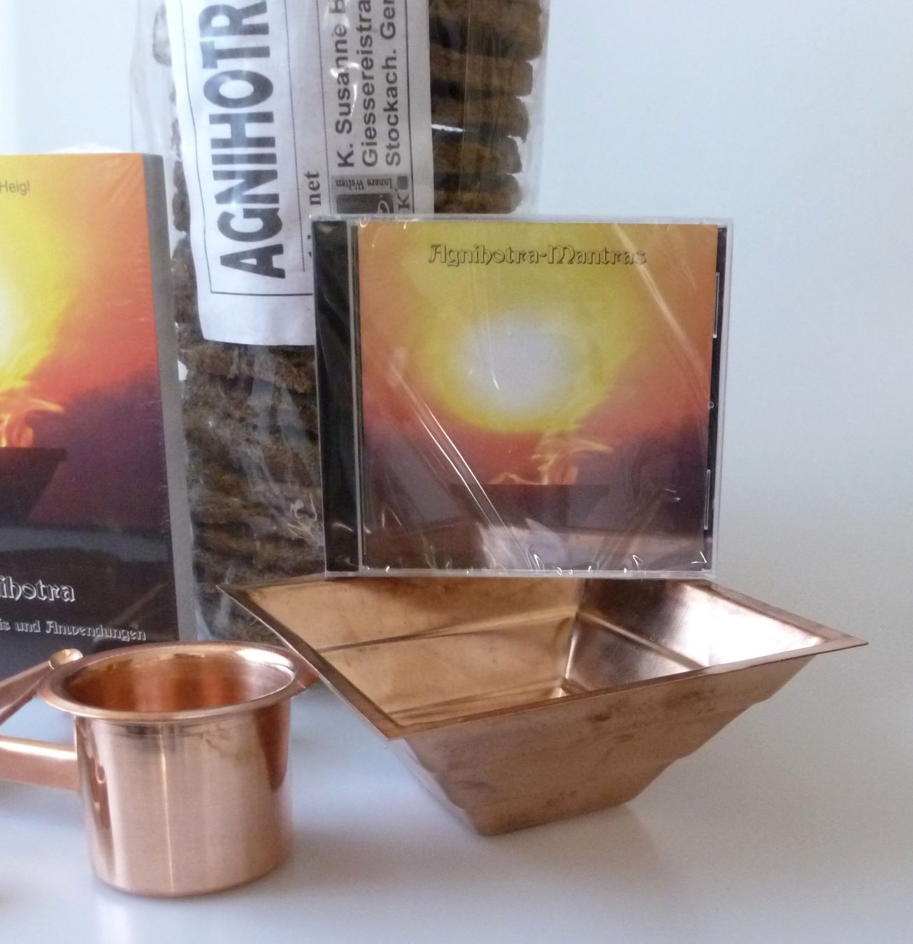 Sottobicchieri: Agnihotra Ritual-Set – Nuovo e nell'imballaggio originale da Mauren venduto da Yeelen 3