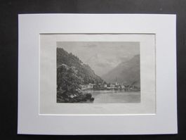 FLÜELEN STICH MIT PASSEPARTOUT