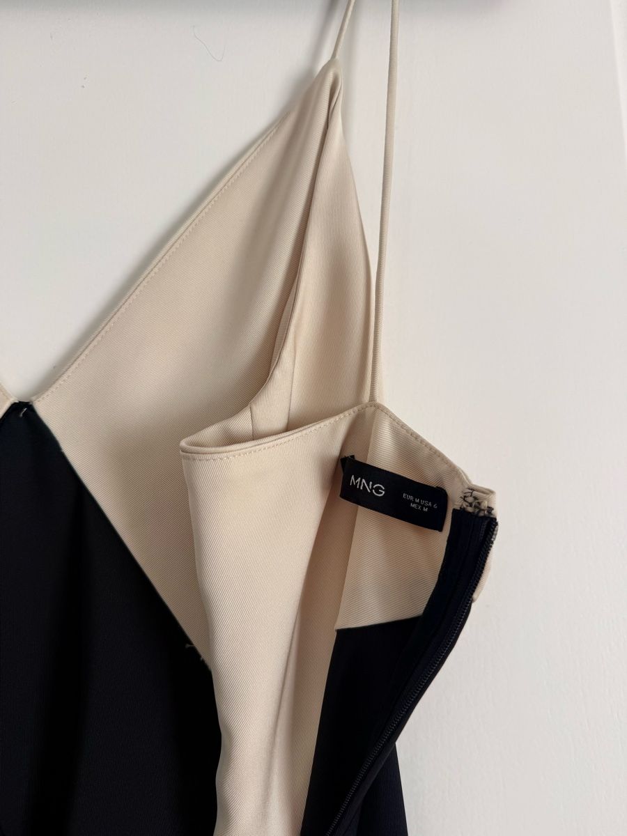 Mango Kleider: Mango Long Dress Black Beige  – Neu (gemäss Beschreibung) aus Corsier-sur-Vevey von Kristina.Nova 4