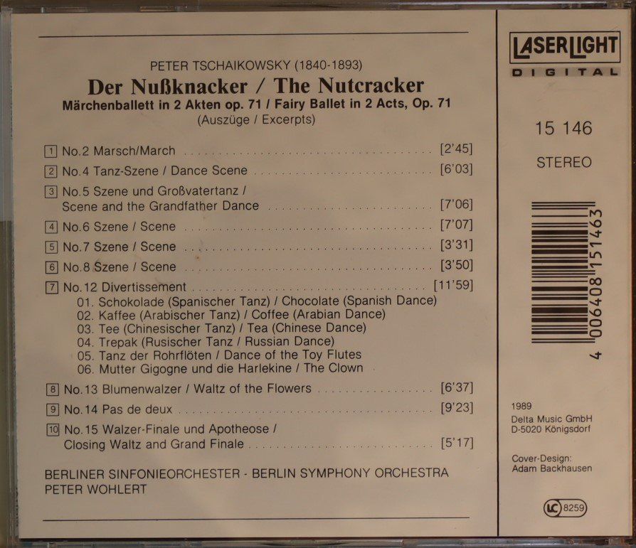 CD: Tschaikowsky – Der Nussknacker – Usato da Luzern venduto da CONTENTI 2
