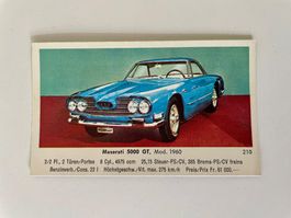 Eikon Sammelbild 210 / Maserati 5000 GT