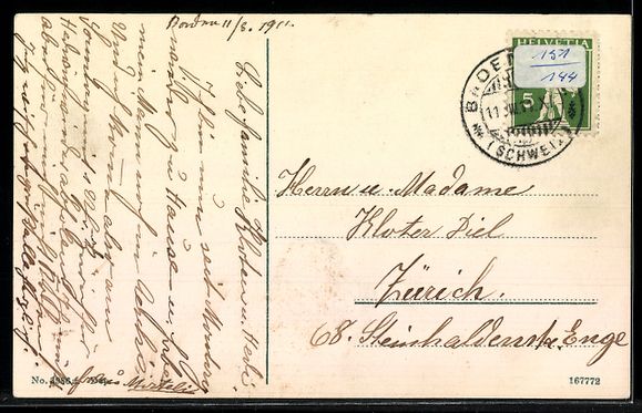 Cartoline postali: AK Baden, Casino – Usato da Berlin venduto da bartko-reher 1