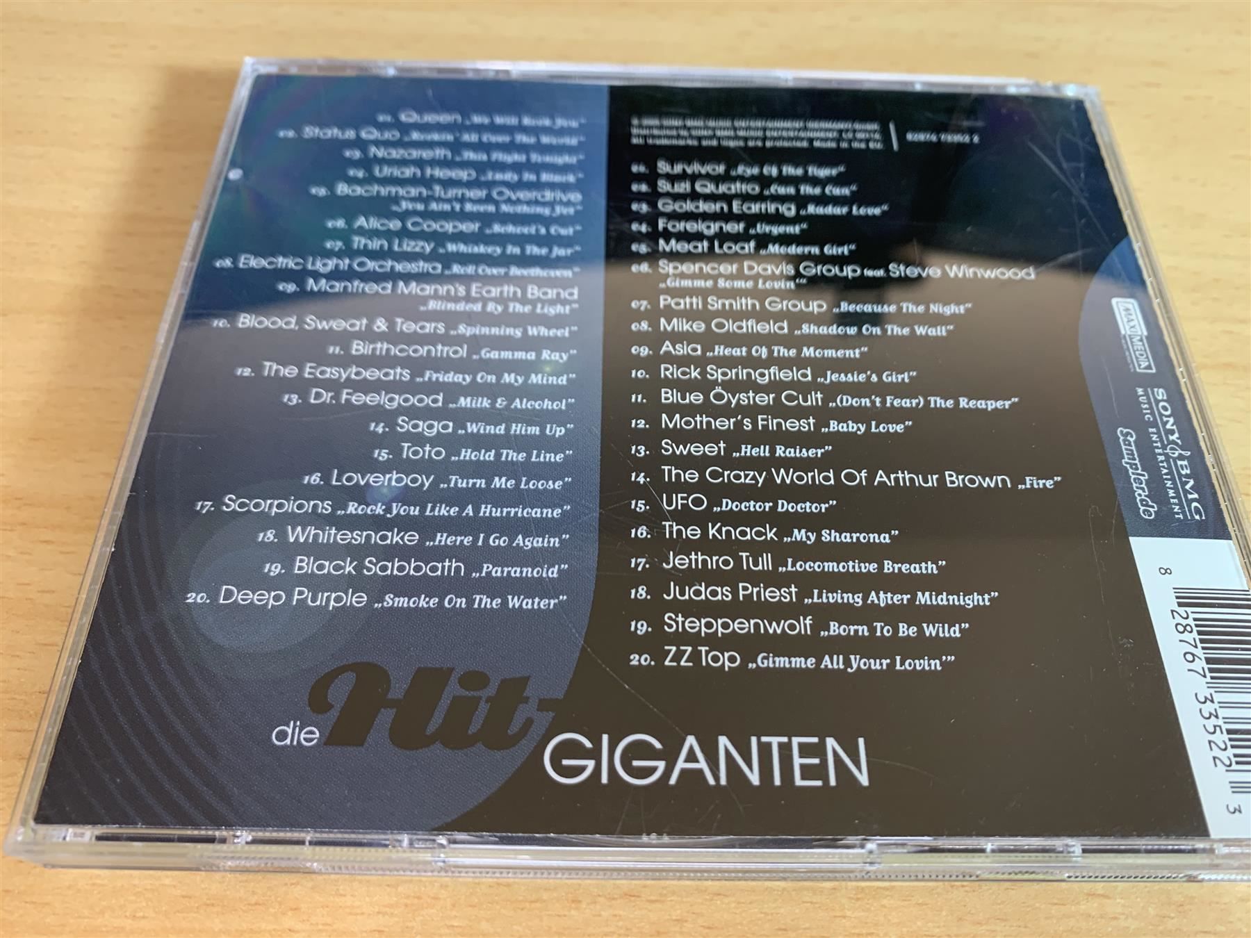 CDs: Die Hit-Giganten - Rocksongs - 2 CD – Gebraucht aus Rikon im Tösstal von Alpenmutz 1