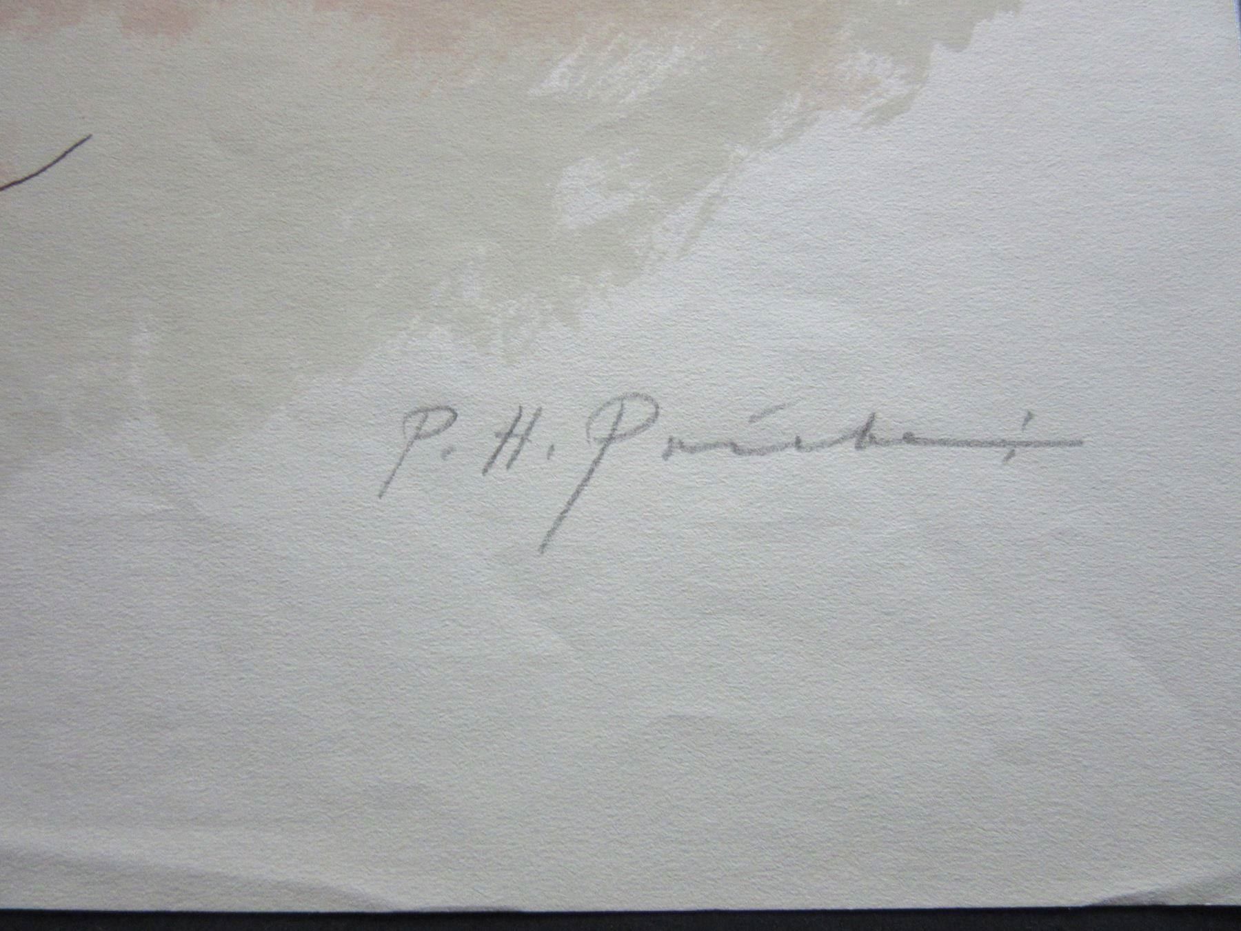 Arts picturaux & lithographies: P.Hans Priebe,  Litho  signiert datiert – D'occasion à Gersau par kunst-online 2