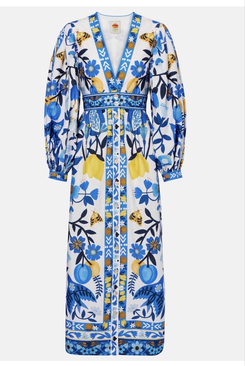 FARM RIO floral cotton dress S (Neuf avec emballage d'origine) à ...
