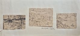 ensemble de croquis, Jean Hirtzel, "Jura et Vignoble" 1965