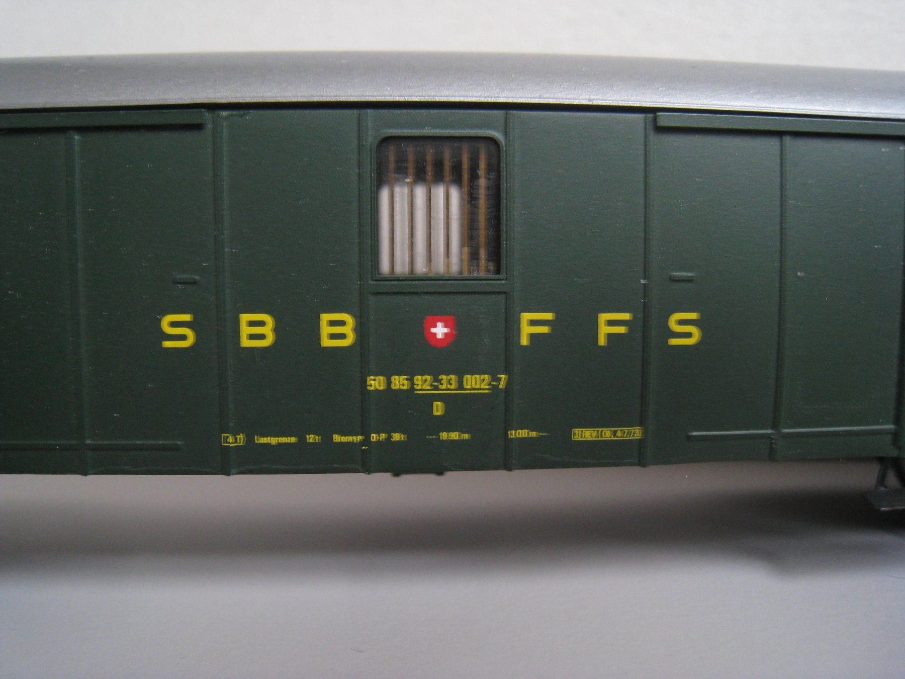 Born Modellini di ferrovie: Born SBB-Gepäckwagen D4, UIC Version, 1027-F – Usato da Buchs ZH venduto da swiss-train 1