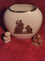 Owalle Vase mit Griechische Motiv plus 1Büste und 2Katzen