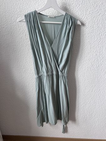 American Vintage Sommerkleid Mintgrün – V-Ausschnitt