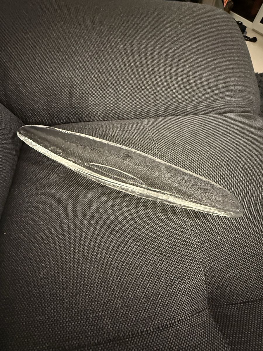 Glasi Hergiswil Servierplatten: Glasschale Glasi Hergiswil Bootsform – Gebraucht aus Buchs SG von and_d8tp 5