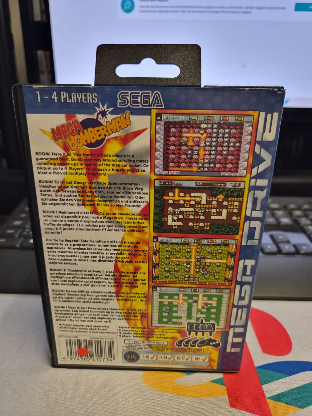 Sega Giochi: Mega Bomberman Sega Mega Drive Spiel mit Anleitung – Usato da Zürich venduto da Joselito0 1