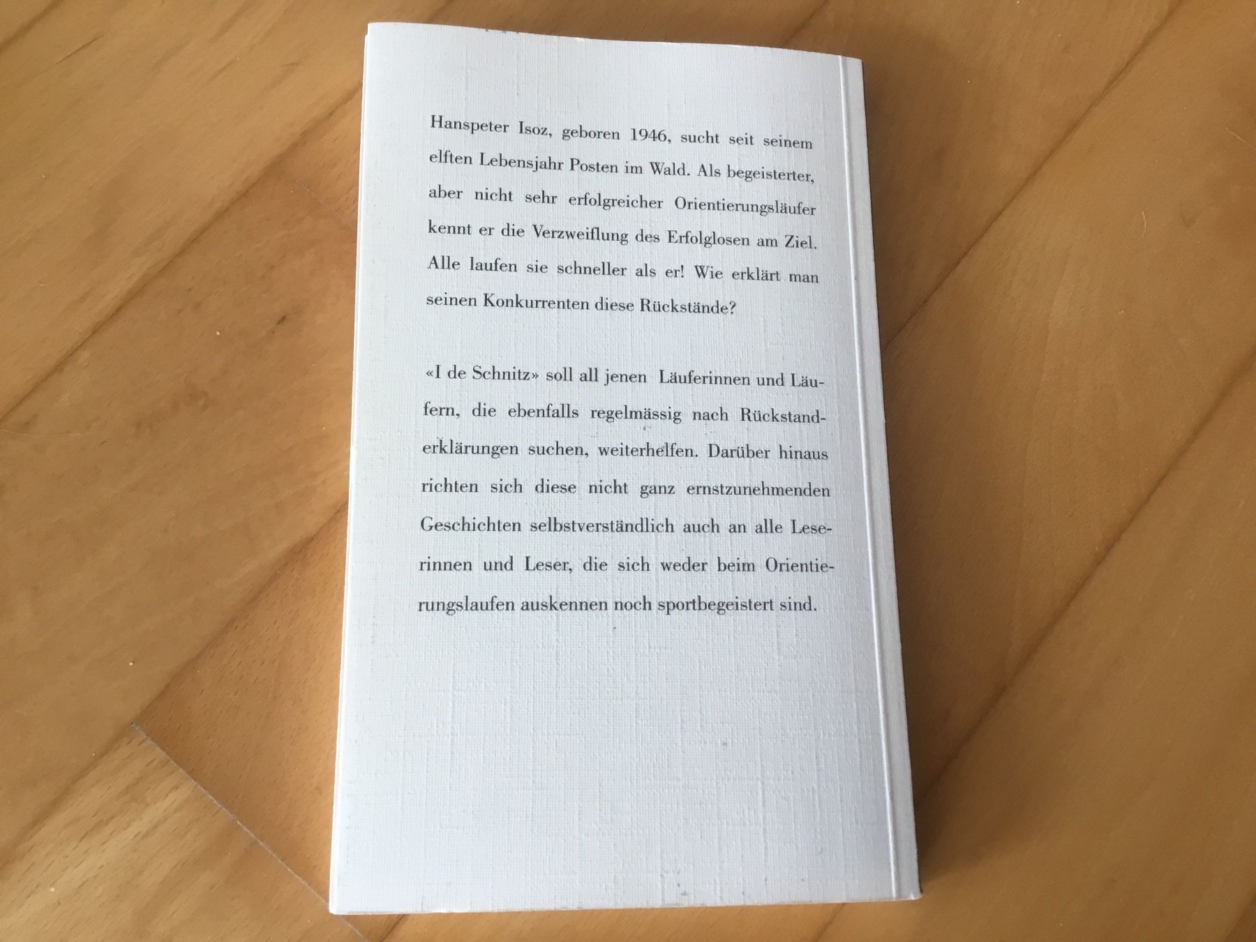 Libri: Hanspeter Isoz  -  "I de Schnitz" – Usato da Kerzers venduto da Georges3210 1