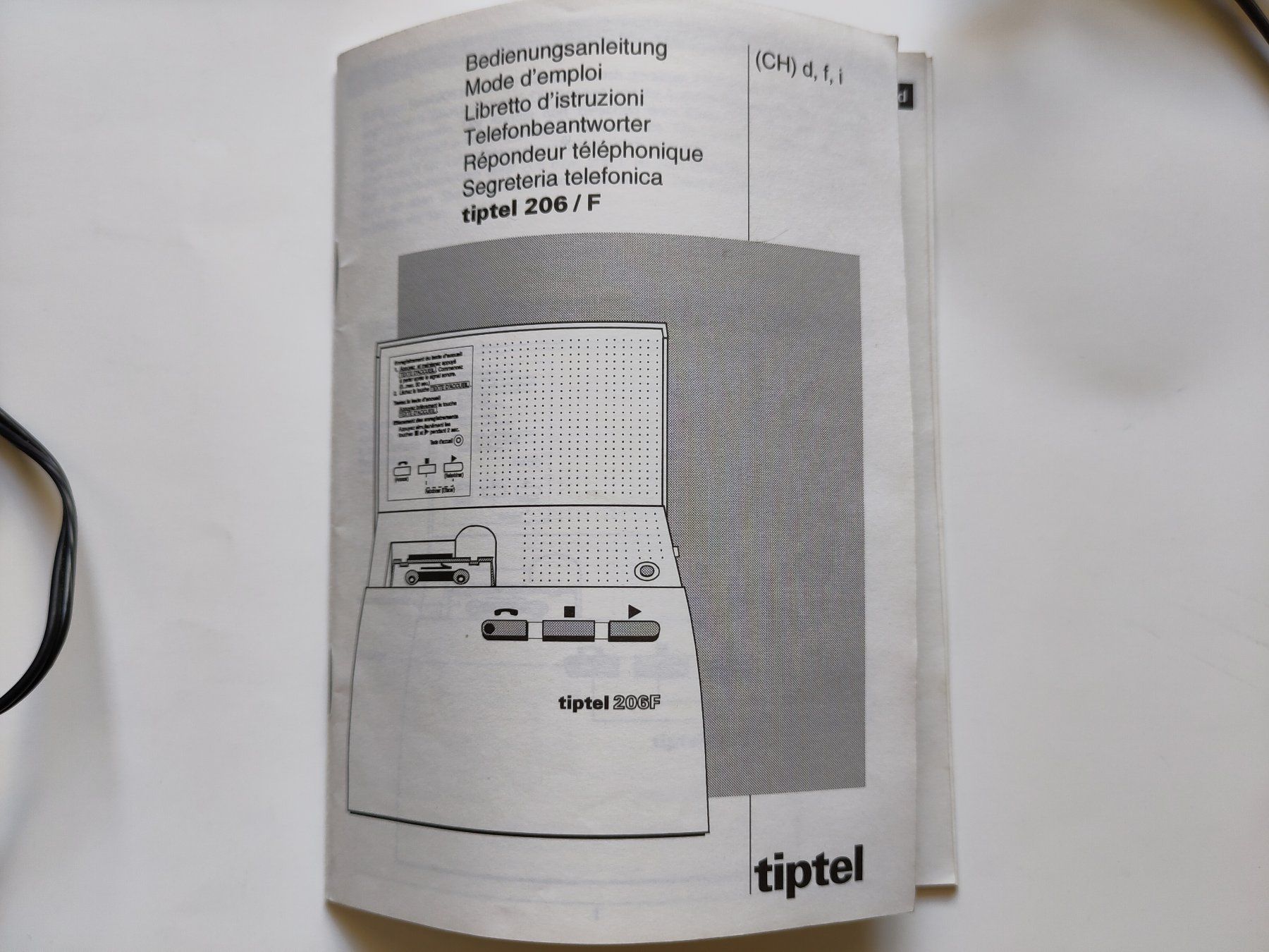 Tiptel Telefone: Telefon-Anrufbeantworter tiptel 206F – Gebraucht aus Schaffhausen von RolfMeister 1