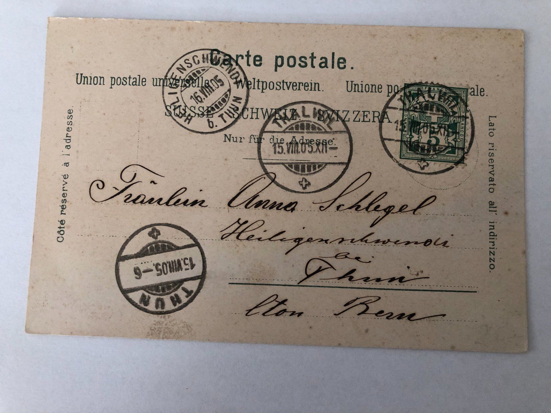 Cartes postales: Thalweil (Thalwil)  1905 – D'occasion à Pfäffikon ZH par Waltoversand 1