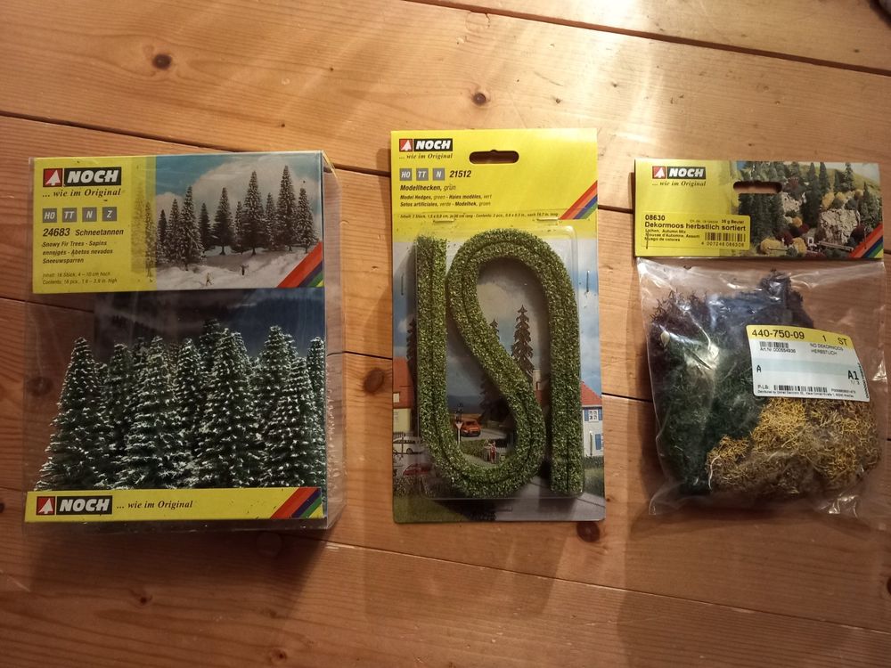 NOCH Schneetannen, Modellhecken, Dekormoos | Kaufen auf Ricardo